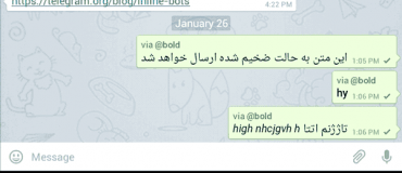 Bold و Italic کردن متن در تلگرام