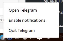 فعال کردن صدای هشدارهای تلگرام روی ویندوز